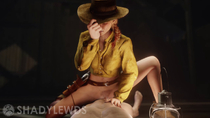 3D Animated Red_Dead_Redemption_2 Sadie_Adler ShadyLewds // 1280x720, 10.3s // 8.7MB // webm