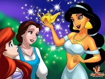 Aladdin Beauty_and_the_Beast Belle Crossover Disney_(series) Princess_Ariel Princess_Jasmine SheAniMale The_Little_Mermaid_(film) // 1024x768 // 264.3KB // jpg