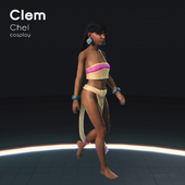 3D Animated Blender Chel Clementine Cosplay The_Road_to_El_Dorado The_Walking_Dead_(Series) The_Walking_Dead_Game bayernsfm // 1080x1080, 16s // 12.7MB // mp4