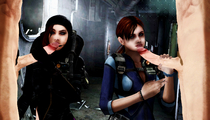 3D Jessica_Sherawat Jill_Valentine Resident_Evil Resident_Evil_Revelations XNALara ratounador // 2606x1492 // 660.8KB // jpg