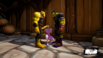 Animated Blood_Elf Orc World_of_Warcraft // 854x480 // 7.8MB // gif