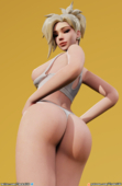 3D Mercy Overwatch TheArti3D // 1250x1920 // 2.6MB // png