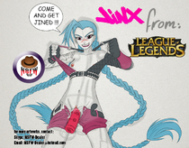 Jinx League_of_Legends nsfw-dealer // 800x623 // 473.9KB // jpg