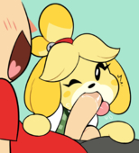 Animal_Crossing Isabelle Miscon Villager // 1450x1600 // 463.8KB // png