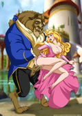 Beauty_and_the_Beast Crossover Disney_(series) PalComix Princess_Aurora_(character) Sleeping_Beauty_(film) The_Beast_(Prince_Adam) // 850x1201 // 297.2KB // jpg