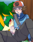 Pokemon Servine_(Pokémon) rainbow-flyer // 622x800 // 283.8KB // jpg