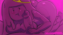 Adventure_Time Animated Orange-PEEL Princess_Bubblegum // 576x324 // 815.2KB // gif
