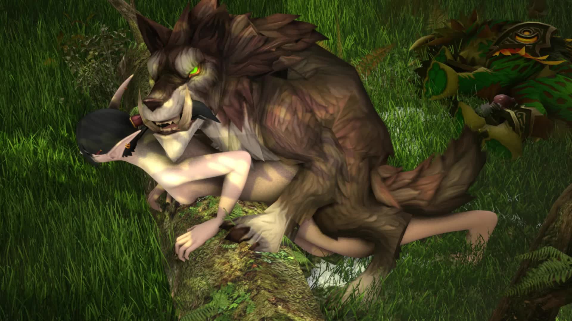 Animated Blood_Elf Huntress Wolf World_of_Warcraft // 1920x1080 // 5.7MB // webm