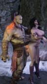 3D Blender DomSFM Goro Mileena Mortal_Kombat Mortal_Kombat_X // 2160x3840 // 13.2MB // png