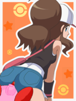 Animated Crossover Hilda Kirby Kirbys_Dream_Land Pokemon // 360x480 // 244.3KB // gif