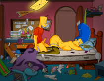 Bart_Simpson Marge_Simpson The_Simpsons // 3931x3081 // 6.1MB // png