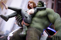 3D Avengers Black_Widow_(Natasha_Romanova) Blender Bruce_Banner Hulk Marvel_Comics fireboxstudio // 7680x5060 // 1.9MB // jpg