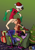 Beast_Boy Christmas DC_Comics Drawn-Sex Robin Starfire Teen_Titans // 728x1024 // 210.8KB // jpg
