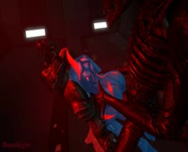 3D Animated Beastlyjoe Metroid Predator Samus_Aran Source_Filmmaker Xenomorph // 1280x720 // 321.2KB // webm