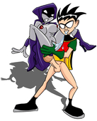DC_Comics Raven Robin Teen_Titans // 424x526 // 29.8KB // gif
