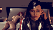 3D Commander_Shepard Femshep Mass_Effect Samantha_Traynor fishbone76 // 1309x749 // 768.6KB // png