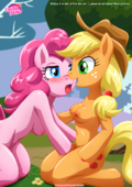 Applejack My_Little_Pony_Friendship_Is_Magic Pinkie_Pie // 1300x1838 // 1.2MB // png