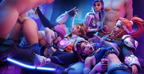 3D Brigitte_Lindholm D.Va Kiriko Overwatch Overwatch_2 Sombra Tracer // 2521x1296 // 2.2MB // jpg