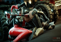 3D Batgirl Batman Batman_(Series) Blender Harley_Quinn fireboxstudio // 3840x2640 // 3.0MB // jpg