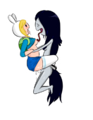 Adventure_Time Fionna_the_Human_Girl Marceline_the_Vampire_Queen // 776x1000 // 167.7KB // png