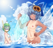 Cirno Touhou_Project Wriggle_Nightbug // 1200x1096 // 744.0KB // jpg