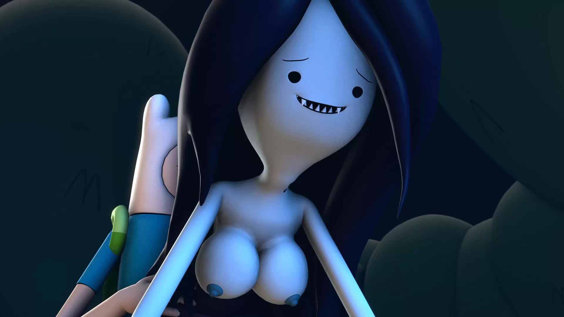 3D Adventure_Time Animated Finn_the_Human Marceline_the_Vampire_Queen // 1920x1080 // 1.9MB // webm