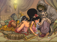 Akabur Aladdin Disney_(series) Genie_(Aladdin) Princess_Jasmine // 800x600 // 530.2KB // png