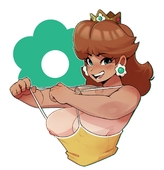 Princess_Daisy Super_Mario_Bros dabble // 1400x1450 // 183.9KB // jpg