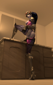 Blender Overwatch Widowmaker lewdxanimations // 960x1535 // 960.3KB // png