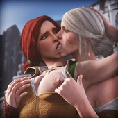 3D Ciri The_Witcher Triss_Merigold zynotheum // 2550x2550 // 570.4KB // jpg