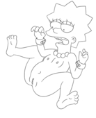 Animated Lisa_Simpson The_Simpsons // 400x493 // 45.0KB // gif