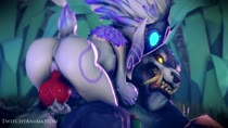 3D Animated Kindred League_of_Legends Source_Filmmaker twitchyanimation // 1920x1080 // 7.4MB // mp4