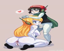 Animated Cave_Story Curly_Brace Quote Winterwind drcockula // 946x1414 // 551.3KB // webm