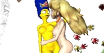 Crossover Marge_Simpson Princess_Peach Super_Mario_Bros The_Simpsons XNALara residentlover2 // 1366x705 // 171.4KB // jpg