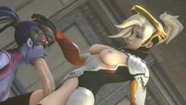 3D Animated Mercy Overwatch Sound Stalkek Widowmaker // 1280x720 // 1.9MB // webm