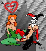 2010 BAD_GUY_(artist) Batman_(Bruce_Wayne) DCAU DC_Comics Harley_Quinn Poison_Ivy Secret_Society_of_Super_Villians // 629x700 // 259.4KB // jpg