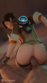 3D Animated Bandoned Overwatch Tracer // 1080x1920, 4.3s // 1.7MB // mp4