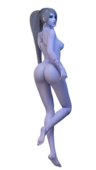 3D Amiris4 Blender Overwatch Widowmaker // 1440x2560 // 1.0MB // png