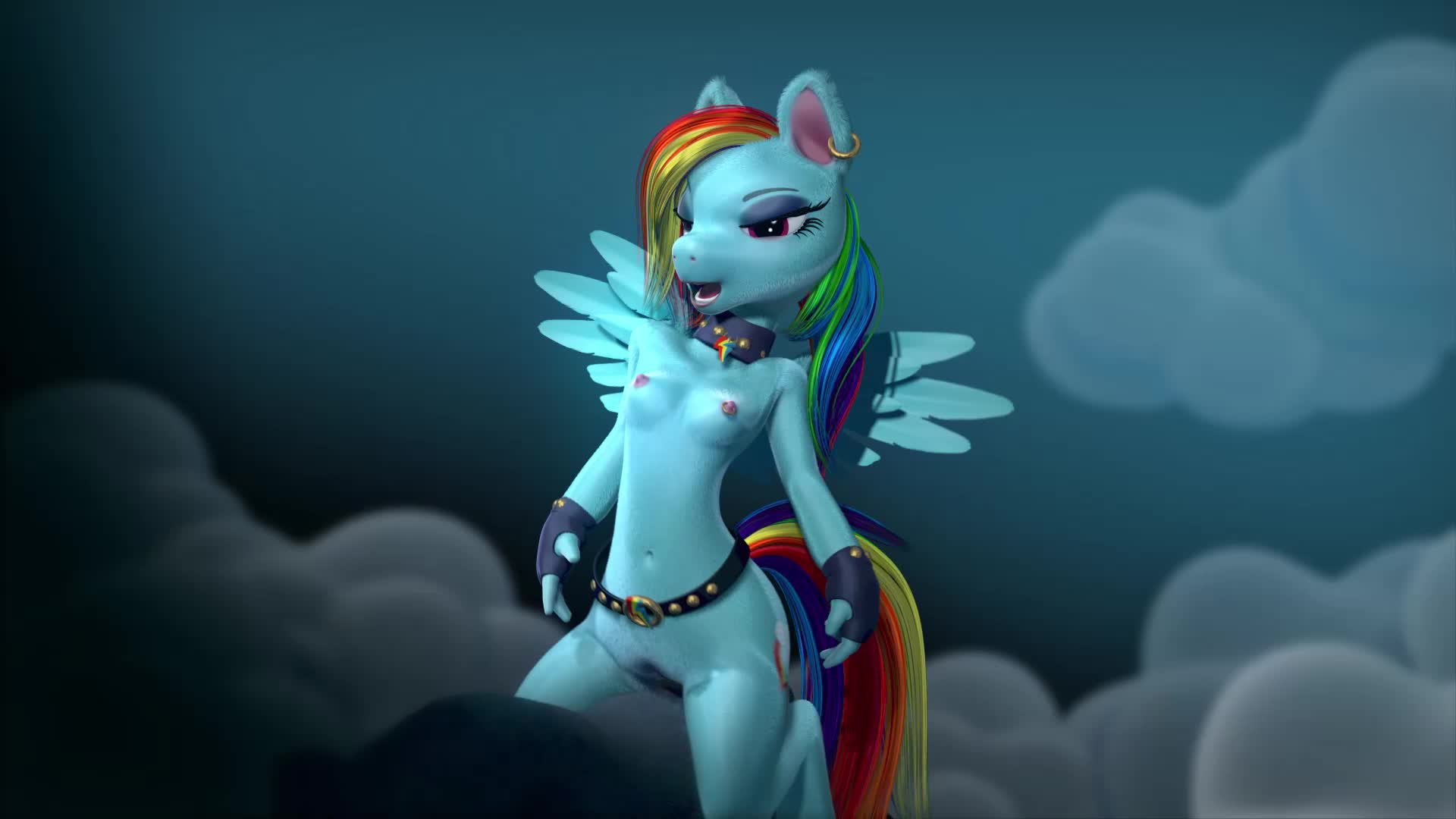3D Animated My_Little_Pony_Friendship_Is_Magic Rainbow_Dash RunSammya // 1920x1080 // 18.0MB // webm