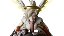 3D Blender Knight77 Mercy Overwatch // 1600x900 // 1.1MB // png