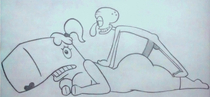 Animated Pearl_Krabs SpongeBob_SquarePants Squidward_Tentacles // 792x366 // 809.0KB // gif