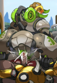 Doomfist LightSource Orisa Overwatch // 1492x2167 // 1.8MB // png