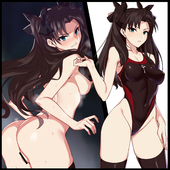 Fate_Stay_Night Tohsaka_Rin harunori_oogami // 2333x2339 // 479.3KB // jpg