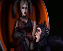 3D Animated Batman_(Series) Catwoman Flashsfm Harley_Quinn Source_Filmmaker // 1280x720 // 633.2KB // webm