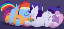 My_Little_Pony_Friendship_Is_Magic Rainbow_Dash Rarity Scootaloo Sweetie_Belle dtcx97 // 3600x1662 // 1.6MB // png