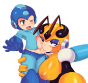 Hornet_Man Mega_Man Megaman_(Series) Rule_63 matospectoru // 1200x1140 // 769.2KB // png