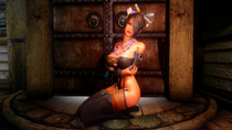 Final_Fantasy_X Lulu Skyrim The_Elder_Scrolls // 1600x900 // 502.3KB // jpg
