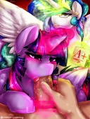 DimWitDog My_Little_Pony_Friendship_Is_Magic Princess_Celestia Twilight_Sparkle // 1131x1500 // 398.5KB // jpg