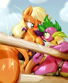 Applejack My_Little_Pony_Friendship_Is_Magic Spike_(MLP) // 1049x1280 // 254.1KB // png