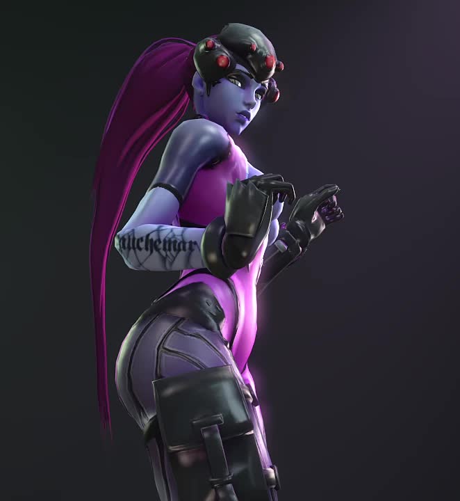 3D Animated Batesz Overwatch Source_Filmmaker Widowmaker // 662x720 // 1.1MB // webm